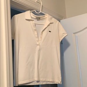 Lacoste white polo size 38